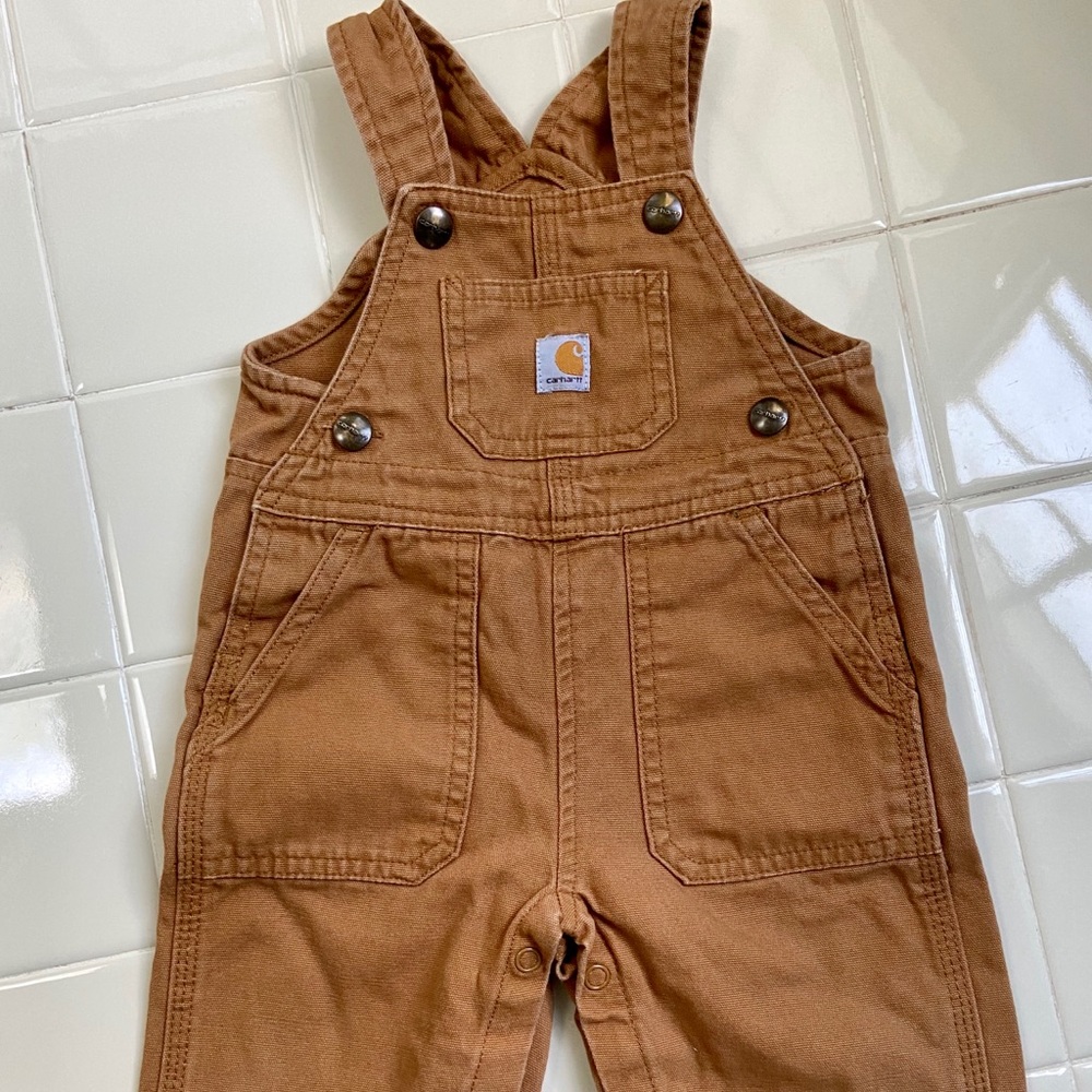 Carhartt canvas bib overalls